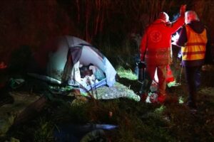 Une nuit pour recenser les personnes sans-abri, comment les bénévoles de la Croix. El título no