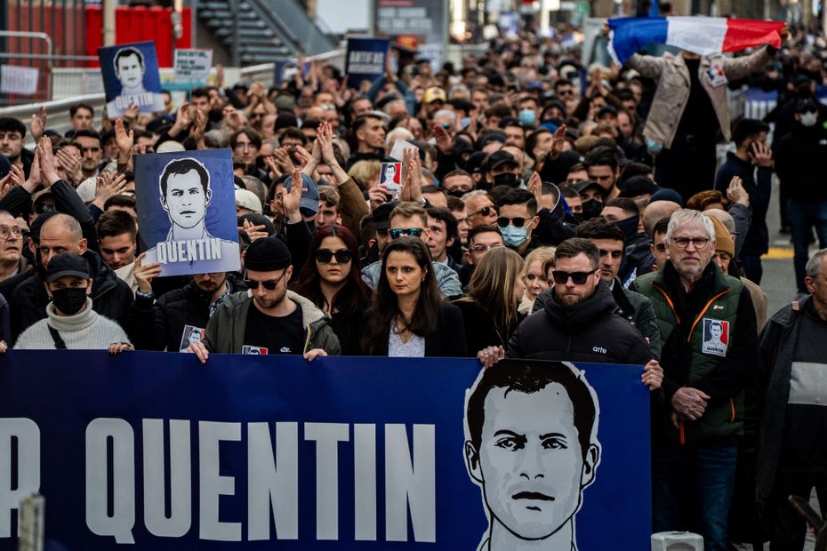 Mort de Quentin Deranque à Lyon : deux suspects inculpés et en détention provisoire. El título
